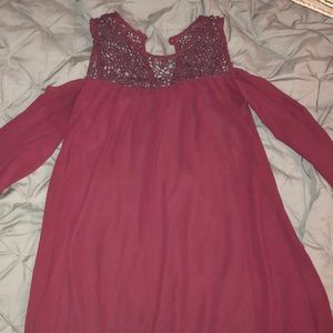 Burgundy Dress